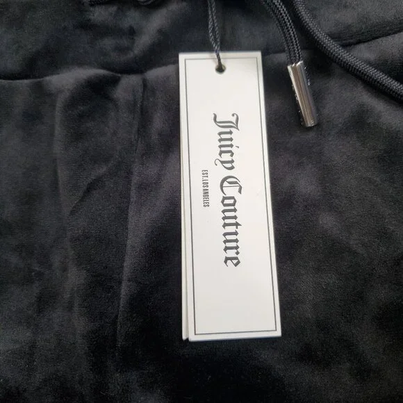 Juicy Couture Bling Velour Shorts Women Size Small NWT High Waisted Y2K - Picture 2 of 12